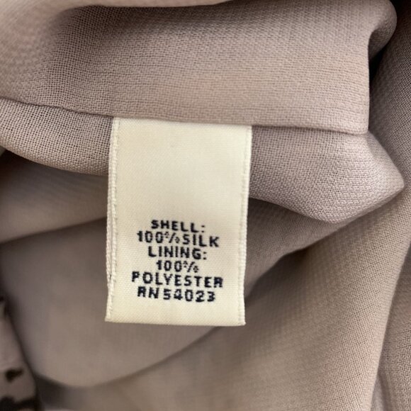 BANANA REPUBLIC Gray & Black Python Print Silk Dress Size 6 - Picture 7 of 7